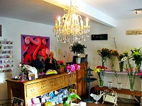 Colourful interior of Lily the Pink. 2011